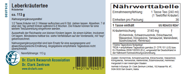 Leberkräuter, ca. 113g